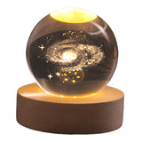 Maxbell Galaxy Crystal Ball Night Light Desktop Lamp Dinner Table Office Dorm Home Galaxy