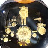 Maxbell Galaxy Crystal Ball Night Light Desktop Lamp Dinner Table Office Dorm Home Space Man