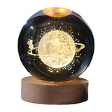 Maxbell Galaxy Crystal Ball Night Light Desktop Lamp Dinner Table Office Dorm Home Spacewalk