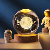 Maxbell Galaxy Crystal Ball Night Light Desktop Lamp Dinner Table Office Dorm Home Spacewalk