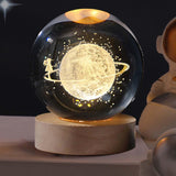 Maxbell Galaxy Crystal Ball Night Light Desktop Lamp Dinner Table Office Dorm Home Spacewalk