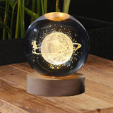 Maxbell Galaxy Crystal Ball Night Light Desktop Lamp Dinner Table Office Dorm Home Spacewalk