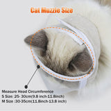 Maxbell Cat Muzzle Cat Mouth Cover Grooming Mask Muzzles for Trim Nails Grooming M
