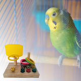 Maxbell Wooden Parrot Intelligence Toy Bird Training Toys for Large Conures Macaws