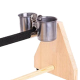 Maxbell Pet Parrot Playstand W/ Food Cup Bird Play Stand Wooden Perch for Cockatoo