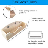 Maxbell Wood Rabbit Hay Feeder Manger Cage Hanging Small Animals Hamster Chinchilla