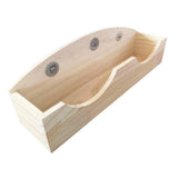 Maxbell Wood Rabbit Hay Feeder Manger Cage Hanging Small Animals Hamster Chinchilla
