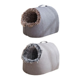 Maxbell Comfortable Pet Cat House Nest Dog Bed Puppy Kennel Winter Washable Cave Gray