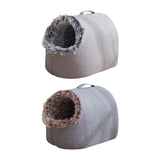 Maxbell Comfortable Pet Cat House Nest Dog Bed Puppy Kennel Winter Washable Cave Gray