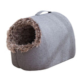 Maxbell Comfortable Pet Cat House Nest Dog Bed Puppy Kennel Winter Washable Cave Gray