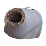 Maxbell Comfortable Pet Cat House Nest Dog Bed Puppy Kennel Winter Washable Cave Gray