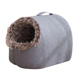 Maxbell Comfortable Pet Cat House Nest Dog Bed Puppy Kennel Winter Washable Cave Gray