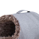 Maxbell Comfortable Pet Cat House Nest Dog Bed Puppy Kennel Winter Washable Cave Gray