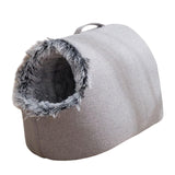 Maxbell Comfortable Pet Cat House Nest Dog Bed Puppy Kennel Winter Washable Cave Light Gray