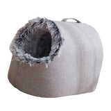 Maxbell Comfortable Pet Cat House Nest Dog Bed Puppy Kennel Winter Washable Cave Light Gray