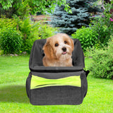 Maxbell Pet Cat Dog Carrier Cycling Bag Removable Front for Dog Travel Cycling Black