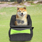Maxbell Pet Cat Dog Carrier Cycling Bag Removable Front for Dog Travel Cycling Black