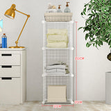 Maxbell Portable Pet Playpen Panel Cage Fence Metal Wire Guinea pig plain white Grid