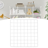 Maxbell Portable Pet Playpen Panel Cage Fence Metal Wire Guinea pig plain white Grid