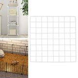 Maxbell Portable Pet Playpen Panel Cage Fence Metal Wire Guinea pig plain white Grid