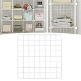 Maxbell Portable Pet Playpen Panel Cage Fence Metal Wire Guinea pig plain white Grid