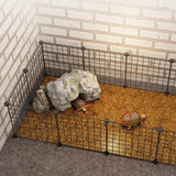 Maxbell Portable Pet Playpen Panel Cage Fence Metal Wire Guinea pig Black Door