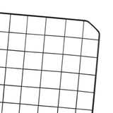 Maxbell Portable Pet Playpen Panel Cage Fence Metal Wire Guinea pig Black Door