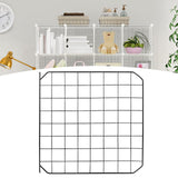Maxbell Portable Pet Playpen Panel Cage Fence Metal Wire Guinea pig Black Door