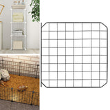 Maxbell Portable Pet Playpen Panel Cage Fence Metal Wire Guinea pig Black Door