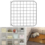 Maxbell Portable Pet Playpen Panel Cage Fence Metal Wire Guinea pig Black Door