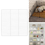 Maxbell Portable Pet Playpen Panel Cage Fence Metal Wire Guinea pig White Dense Grid
