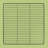 Maxbell Portable Pet Playpen Panel Cage Fence Metal Wire Guinea pig dense black Grid
