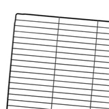 Maxbell Portable Pet Playpen Panel Cage Fence Metal Wire Guinea pig dense black Grid