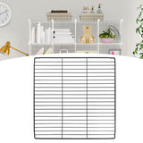 Maxbell Portable Pet Playpen Panel Cage Fence Metal Wire Guinea pig dense black Grid