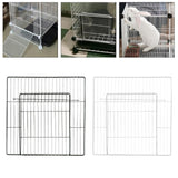 Maxbell Pet Playpen Door Cage Metal Wire Indoor Fence Rabbit Puppy Expandable Panel Dense Black Grid