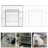 Maxbell Pet Playpen Door Cage Metal Wire Indoor Fence Rabbit Puppy Expandable Panel Dense Black Grid