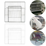 Maxbell Pet Playpen Door Cage Metal Wire Indoor Fence Rabbit Puppy Expandable Panel Dense Black Grid