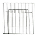 Maxbell Pet Playpen Door Cage Metal Wire Indoor Fence Rabbit Puppy Expandable Panel Dense Black Grid