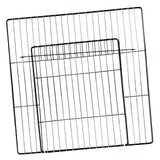 Maxbell Pet Playpen Door Cage Metal Wire Indoor Fence Rabbit Puppy Expandable Panel Dense Black Grid