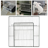 Maxbell Pet Playpen Door Cage Metal Wire Indoor Fence Rabbit Puppy Expandable Panel Dense Black Grid