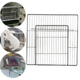 Maxbell Pet Playpen Door Cage Metal Wire Indoor Fence Rabbit Puppy Expandable Panel Dense Black Grid