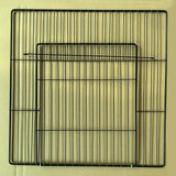 Maxbell Pet Playpen Door Cage Metal Wire Indoor Fence Rabbit Puppy Expandable Panel Dense Black Grid