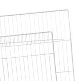 Maxbell Pet Playpen Door Cage Metal Wire Indoor Fence Rabbit Puppy Expandable Panel White Dense Grid