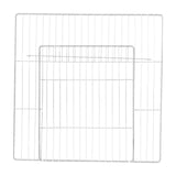 Maxbell Pet Playpen Door Cage Metal Wire Indoor Fence Rabbit Puppy Expandable Panel White Dense Grid