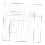 Maxbell Pet Playpen Door Cage Metal Wire Indoor Fence Rabbit Puppy Expandable Panel White Dense Grid