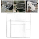 Maxbell Pet Playpen Door Cage Metal Wire Indoor Fence Rabbit Puppy Expandable Panel White Dense Grid