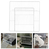 Maxbell Pet Playpen Door Cage Metal Wire Indoor Fence Rabbit Puppy Expandable Panel White Dense Grid