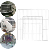 Maxbell Pet Playpen Door Cage Metal Wire Indoor Fence Rabbit Puppy Expandable Panel White Dense Grid