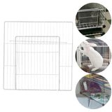 Maxbell Pet Playpen Door Cage Metal Wire Indoor Fence Rabbit Puppy Expandable Panel White Dense Grid