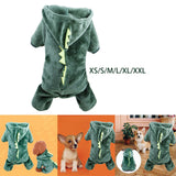 Maxbell Fleece Dogs Clothes Jacket Coat Sweater Pet Hoodie Outfit Autumn Winter XS